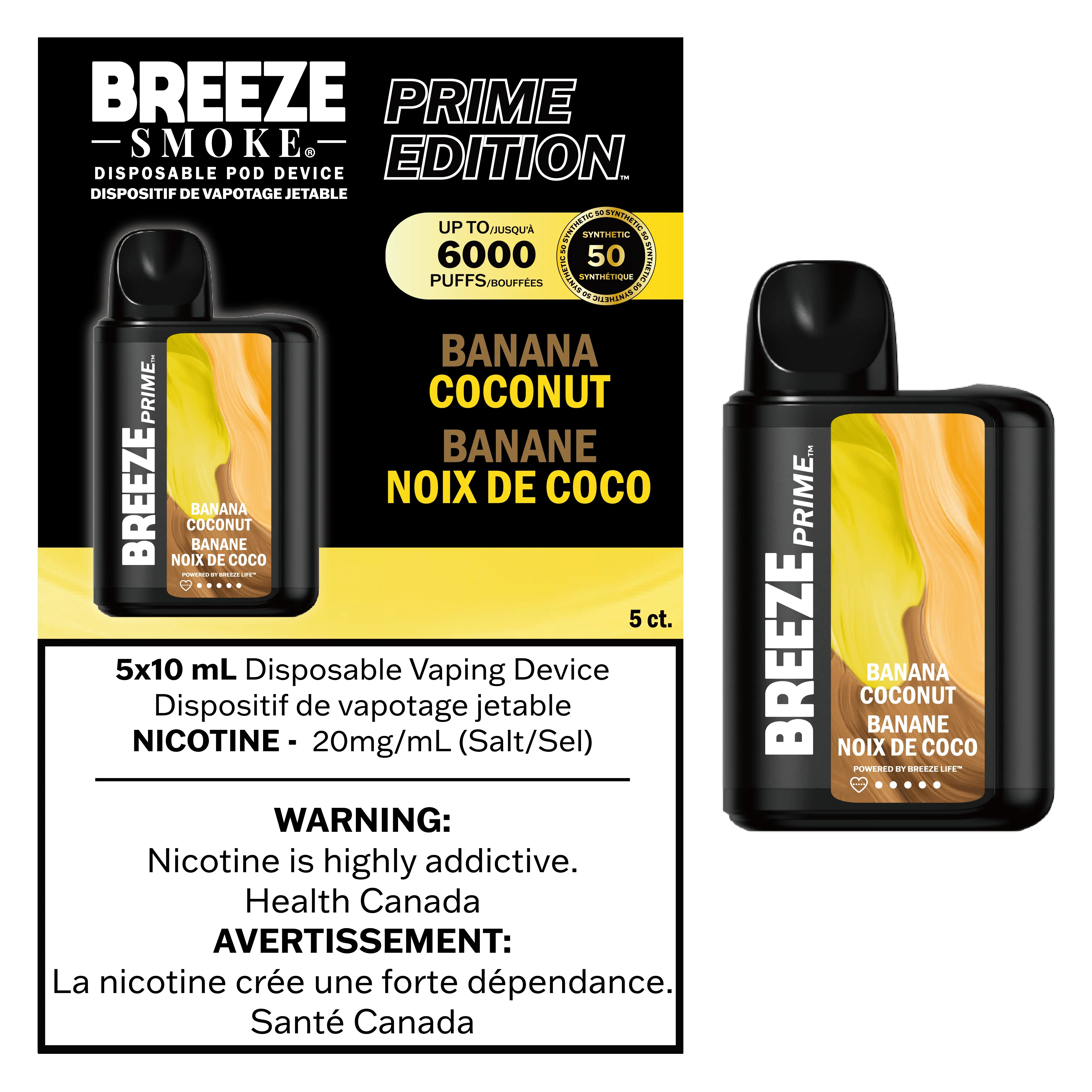 Breeze Prime Banana Coconut - *ONLINE CLEARANCE SALE ONLY*