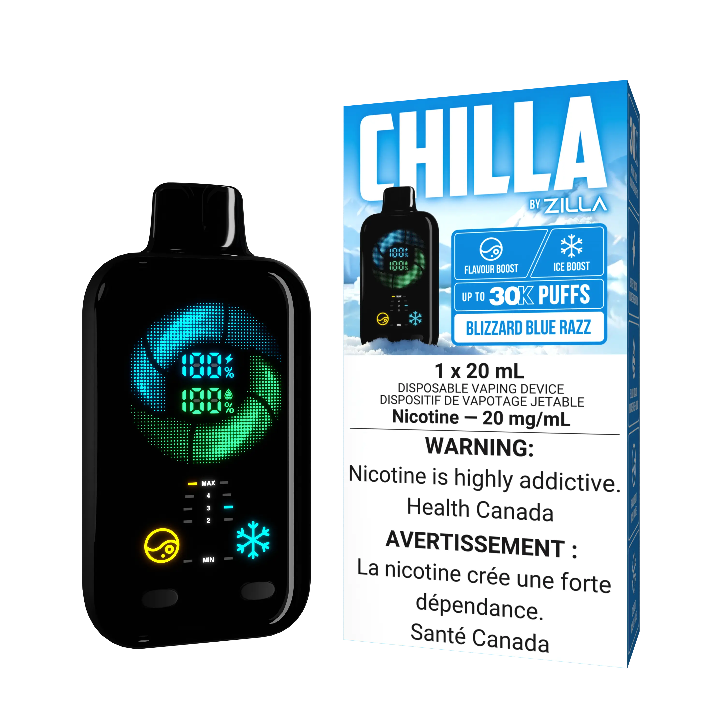 Chilla by Zilla -  Blizzard Blue Razz | Vape Cloud Canada