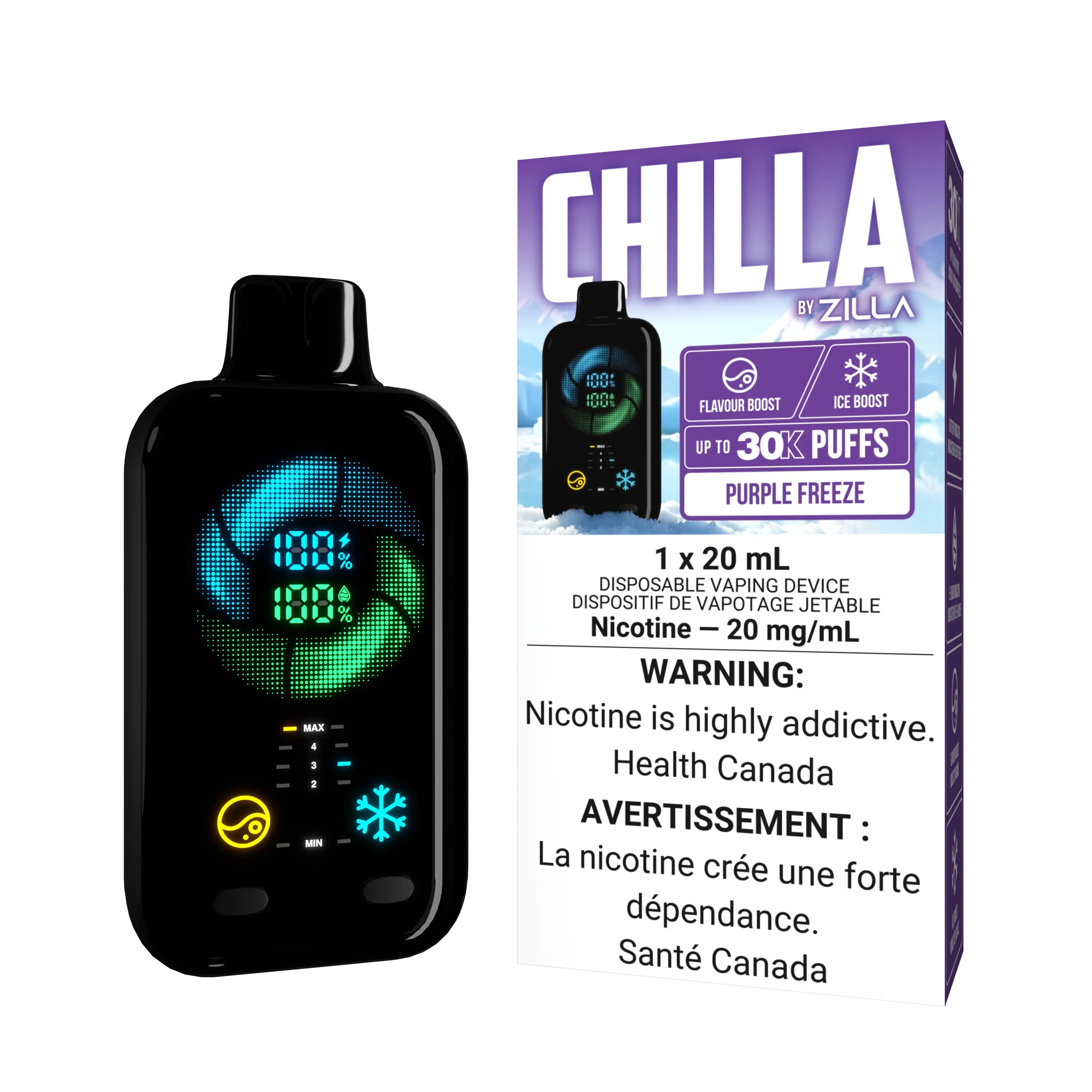 Chilla by Zilla - Purple Freeze | Vape Cloud Canada
