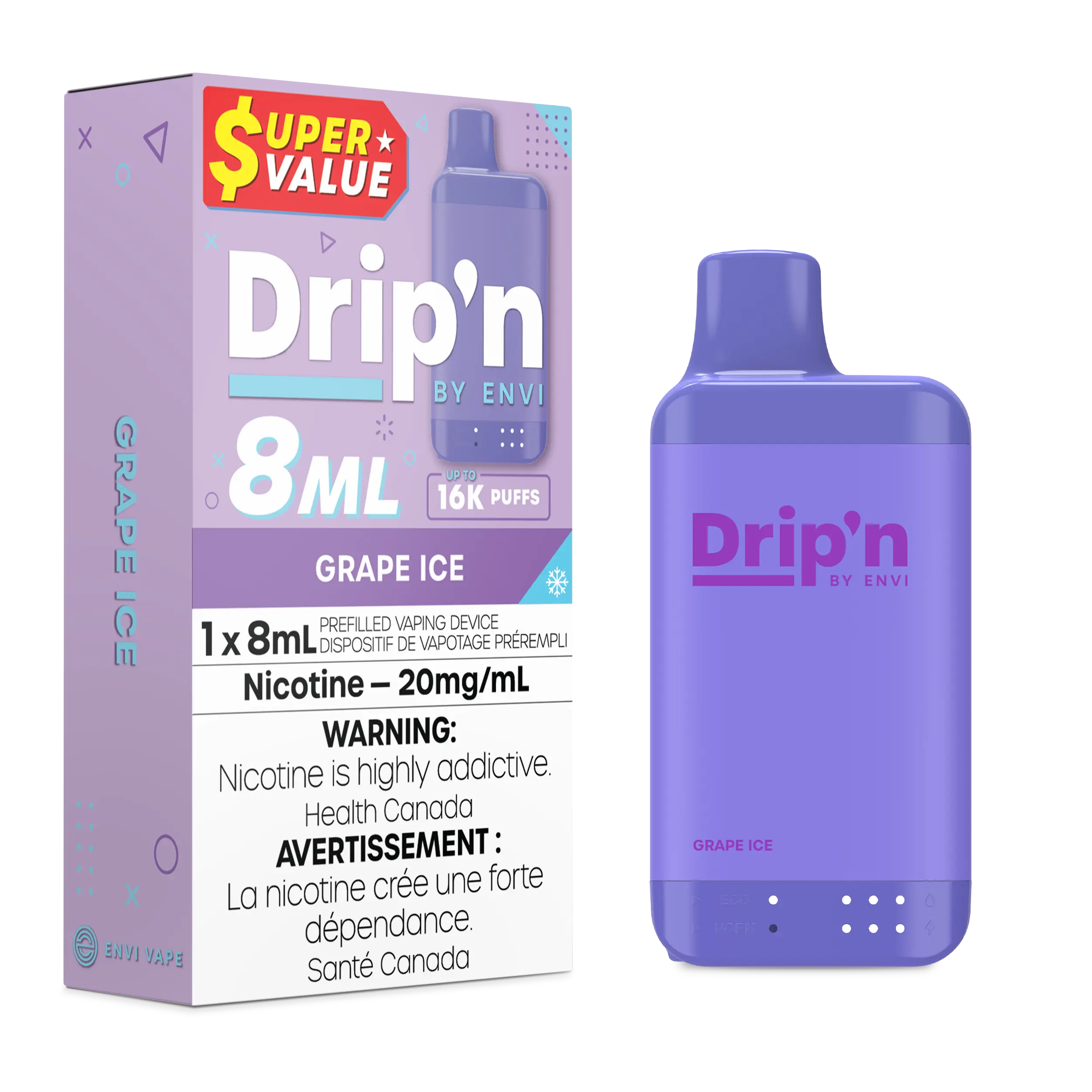 Drip'n by Envi 8ml Disposable | Vape Cloud Canada - Image 3