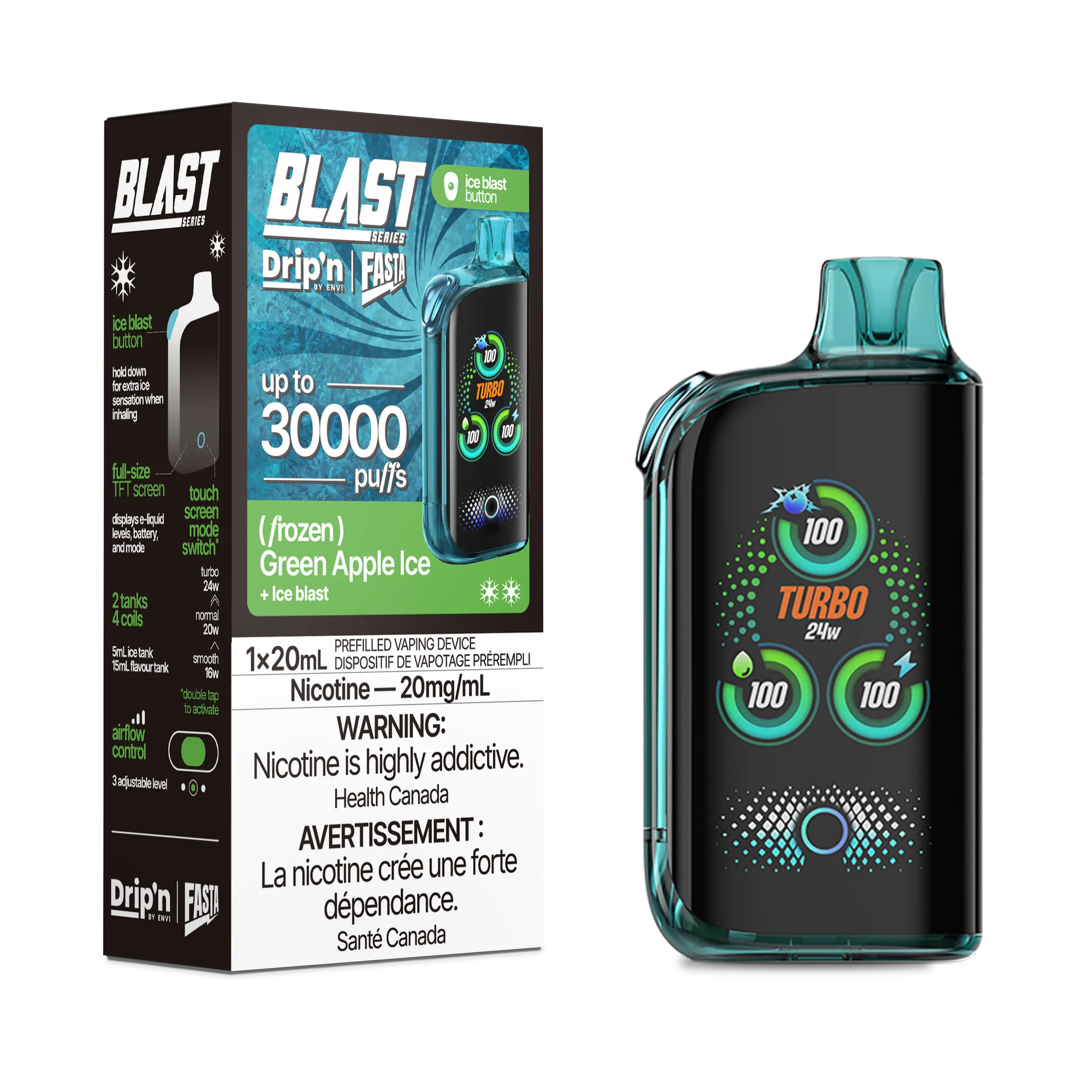 Drip'n by Envi Fasta Blast 30k | Vape Cloud Canada - Image 28