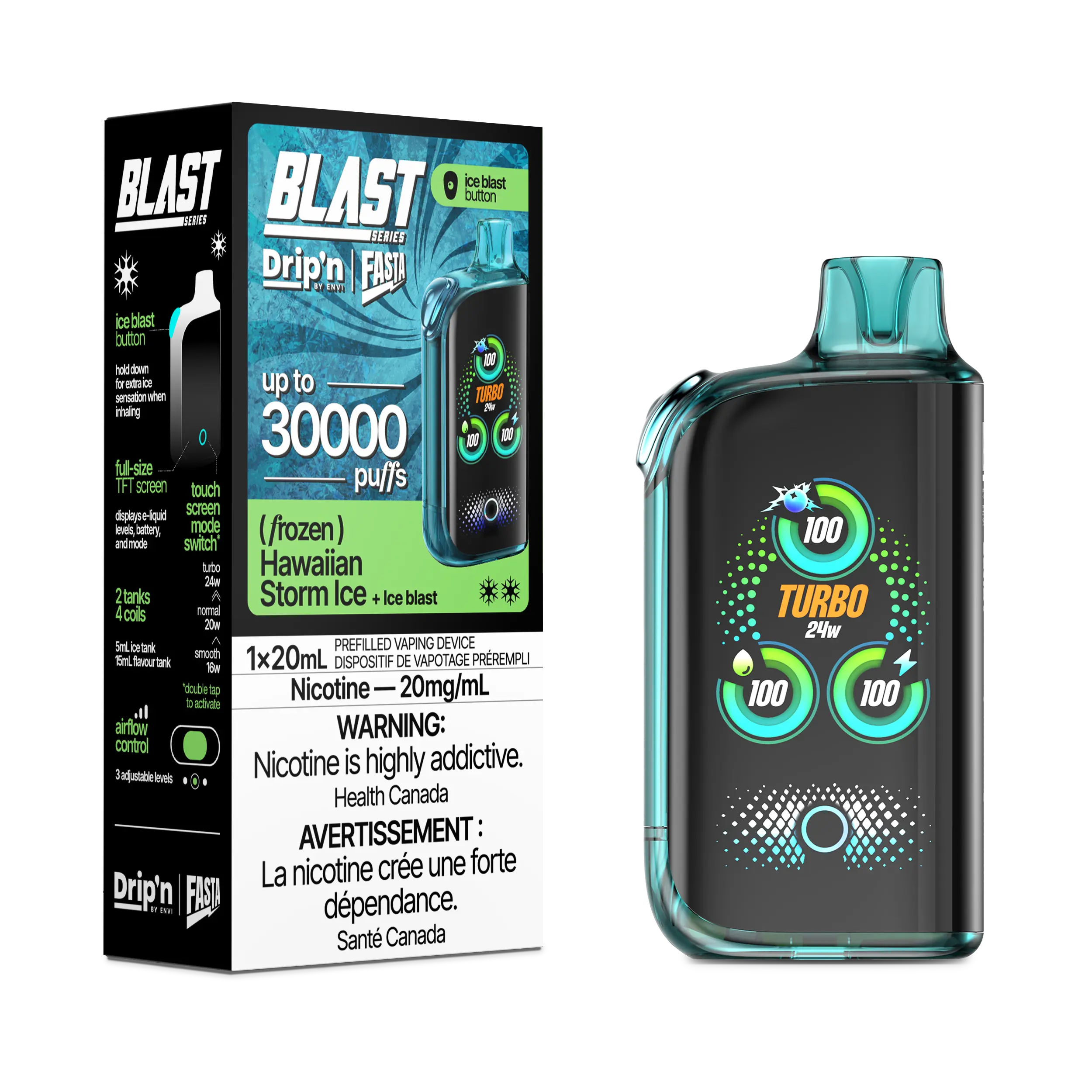 Drip'n by Envi Fasta Blast 30k | Vape Cloud Canada - Image 30