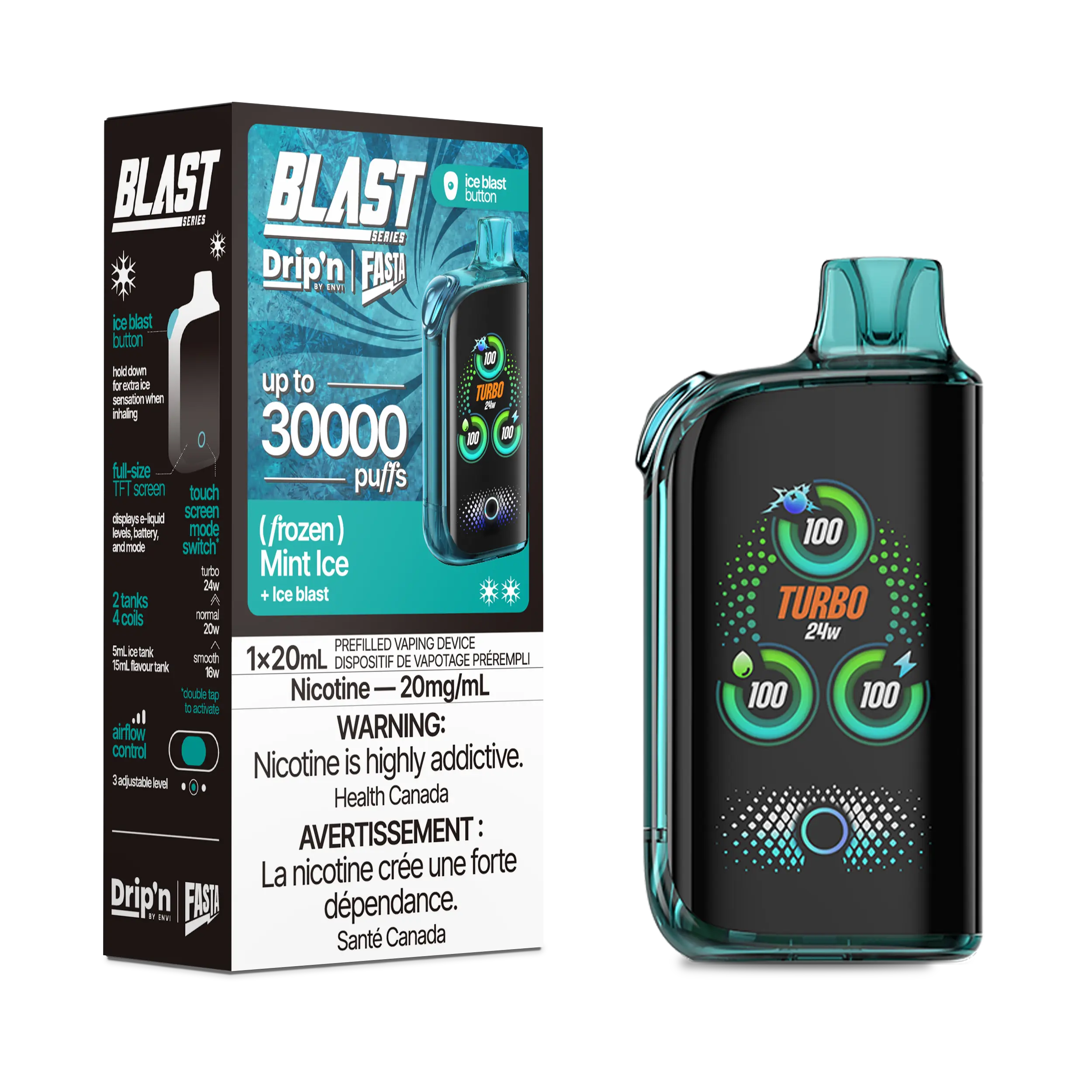 Drip'n by Envi Fasta Blast 30k | Vape Cloud Canada - Image 33