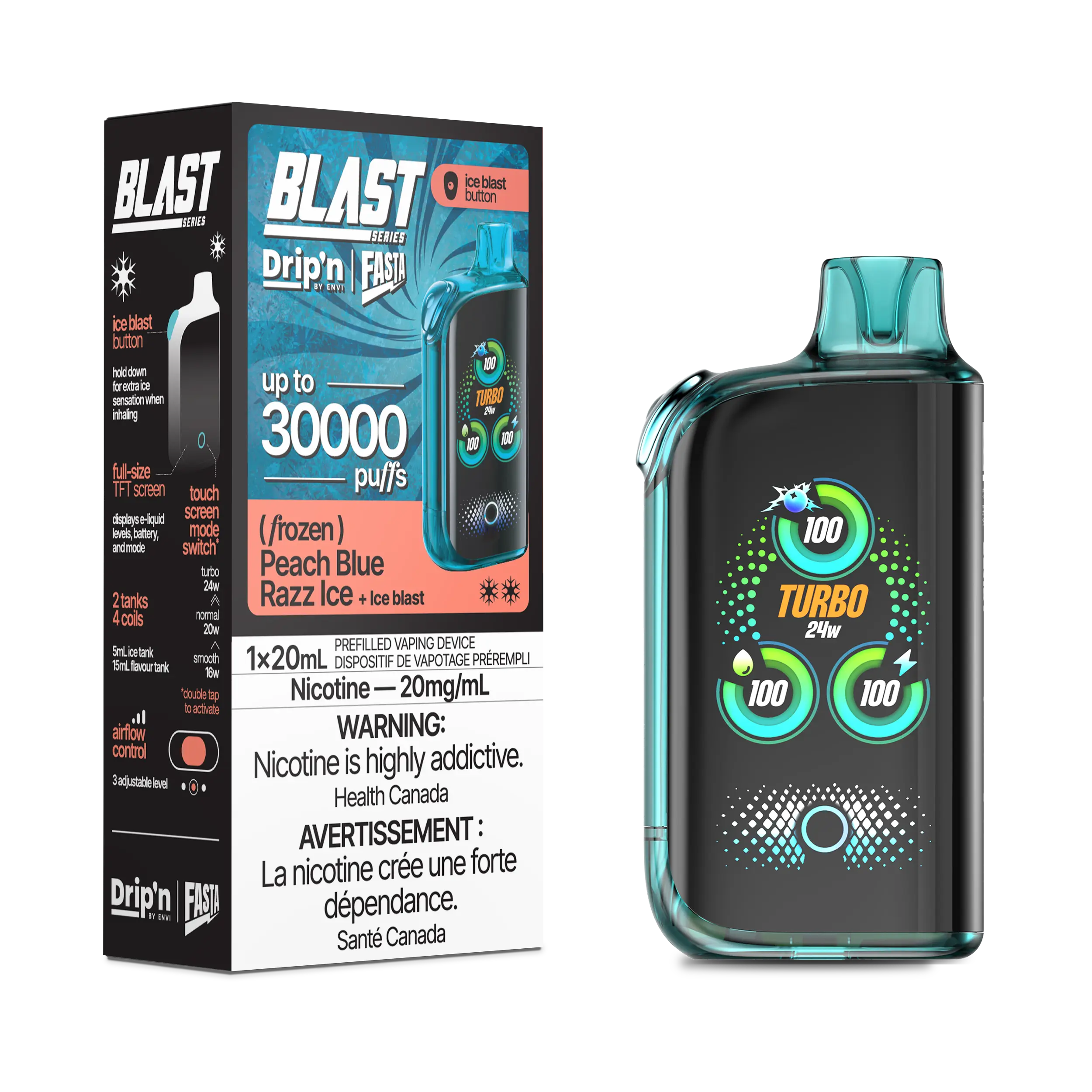 Drip'n by Envi Fasta Blast 30k | Vape Cloud Canada - Image 34
