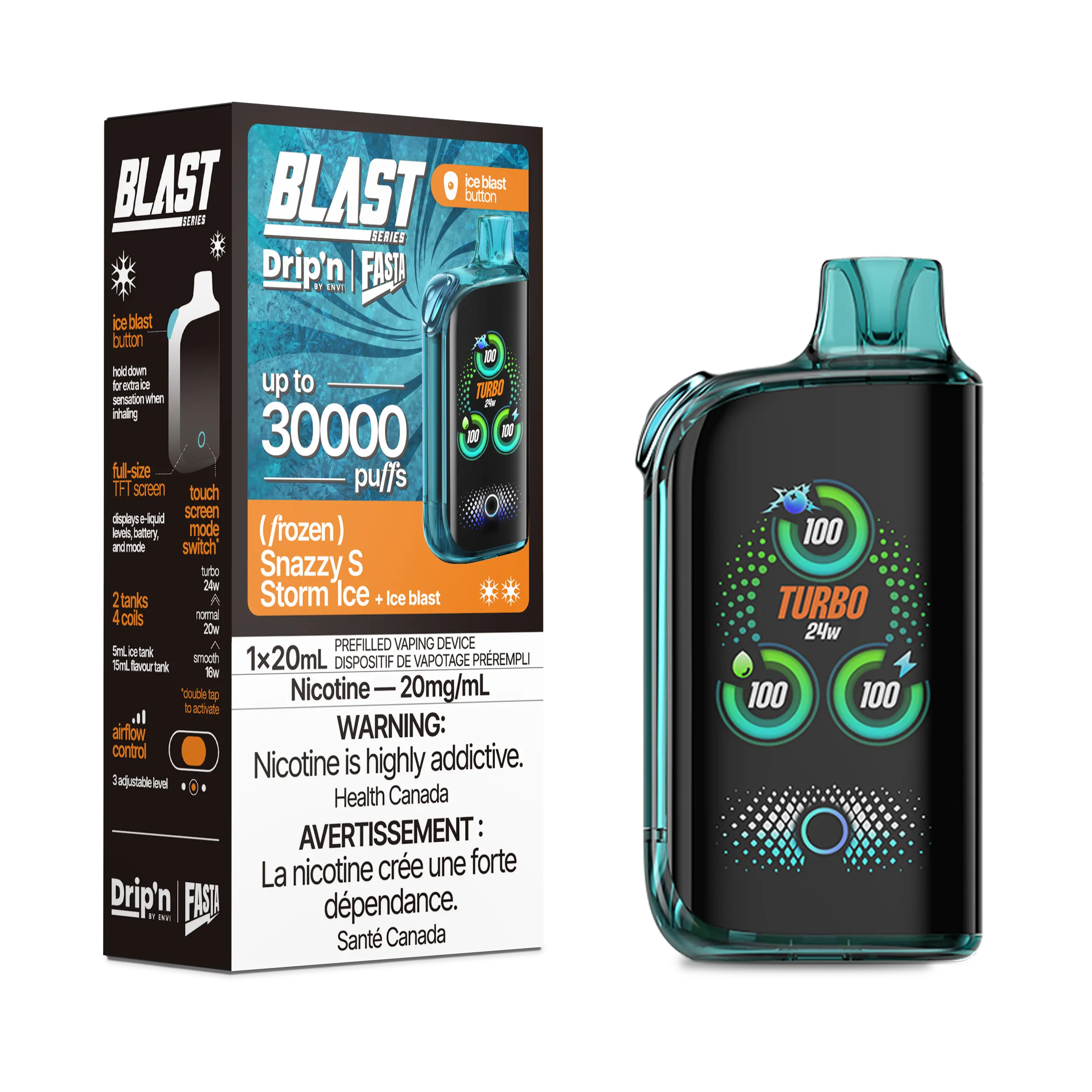 Drip'n by Envi Fasta Blast 30k | Vape Cloud Canada - Image 40