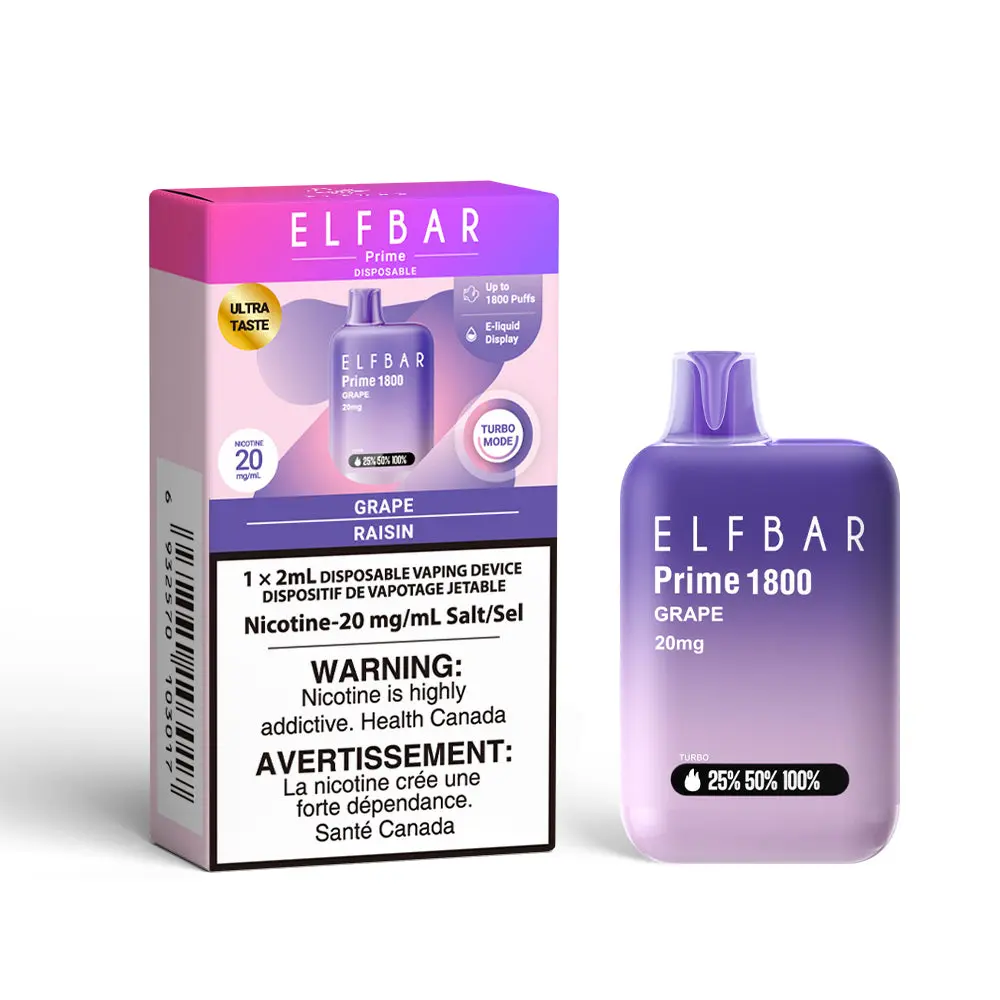 ELF Bar Prime 1800 Disposable Vape | Vape Cloud Canada - Image 14