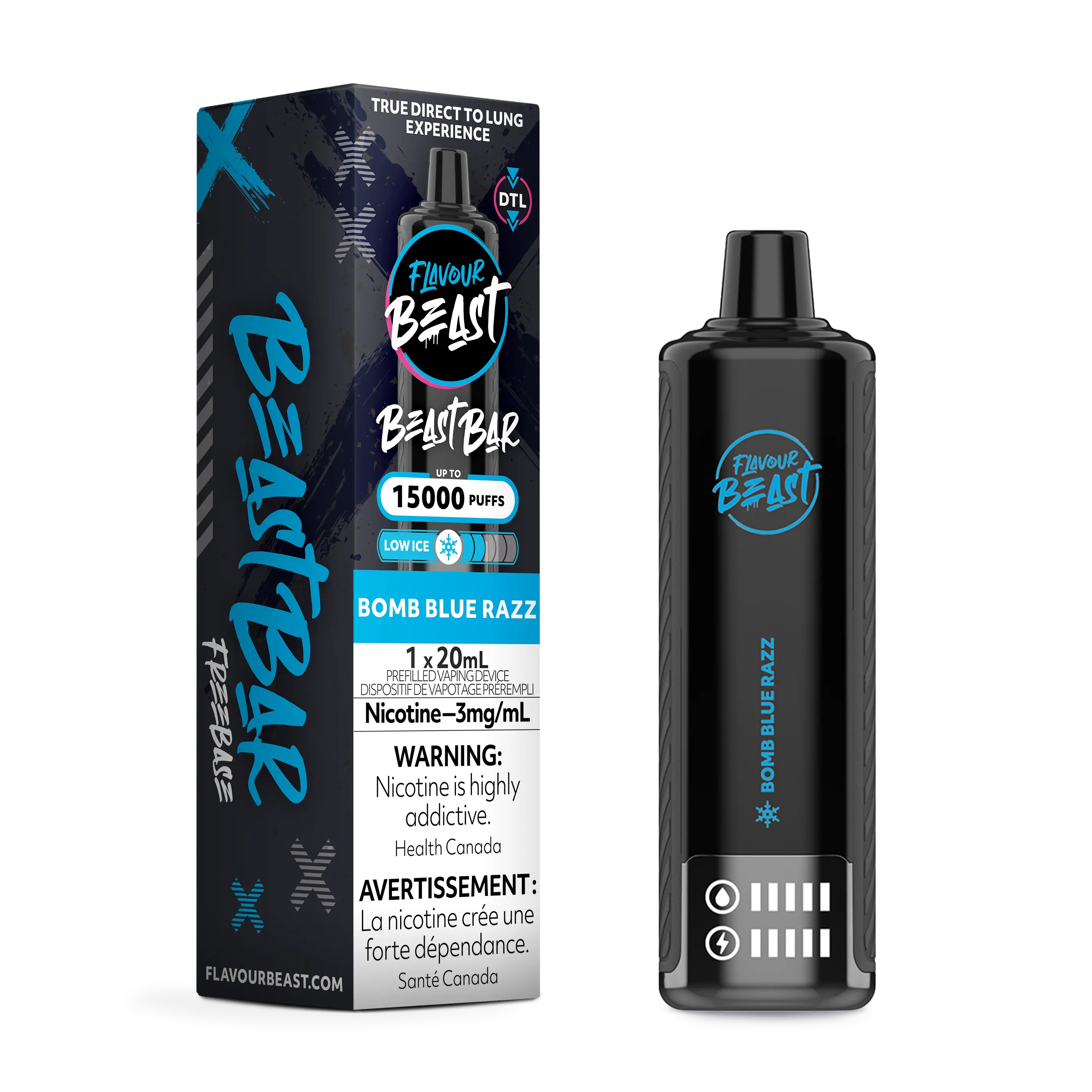 Flavour Beast - Beast Bar - Bomb Blue Razz | Vape Cloud Canada
