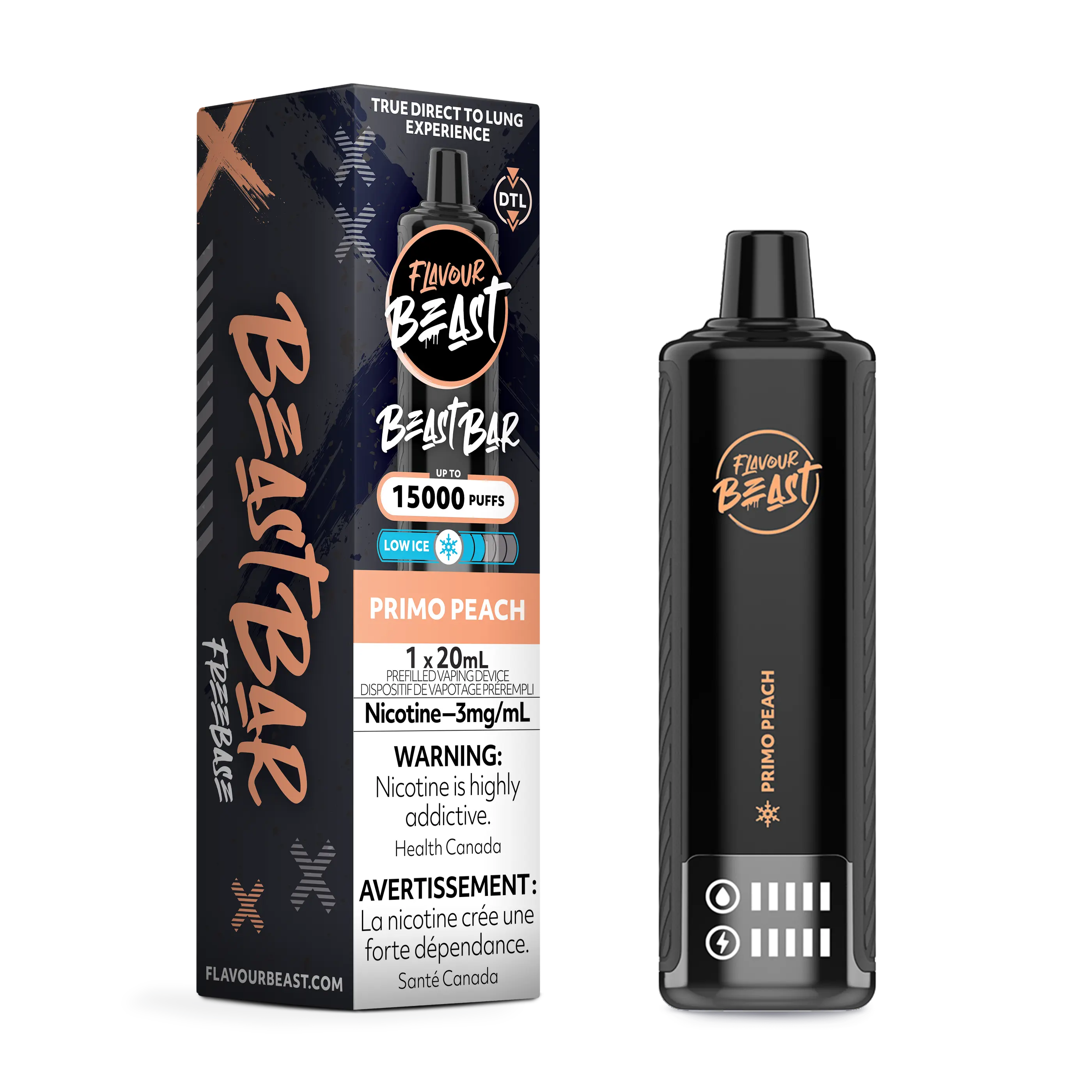 Flavour Beast - Beast Bar - Primo Peach | Vape Cloud Canada
