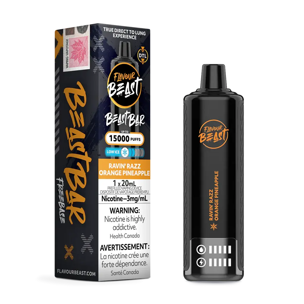 Flavour Beast - Beast Bar - Ravin' Razz Orange Pineapple | Vape Cloud Canada