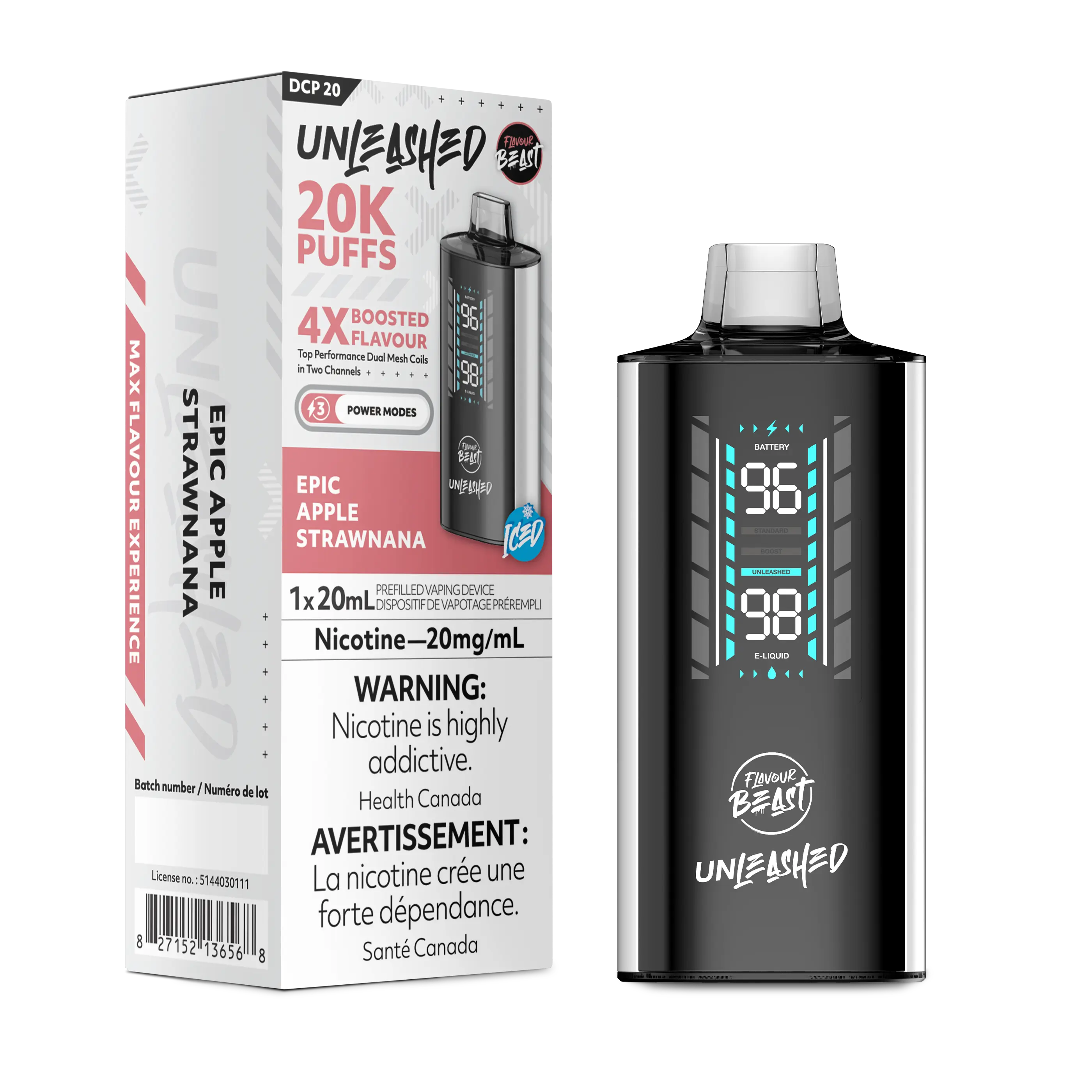 Flavour Beast - DCP Unleashed 20k | Vape Cloud Canada - Image 3