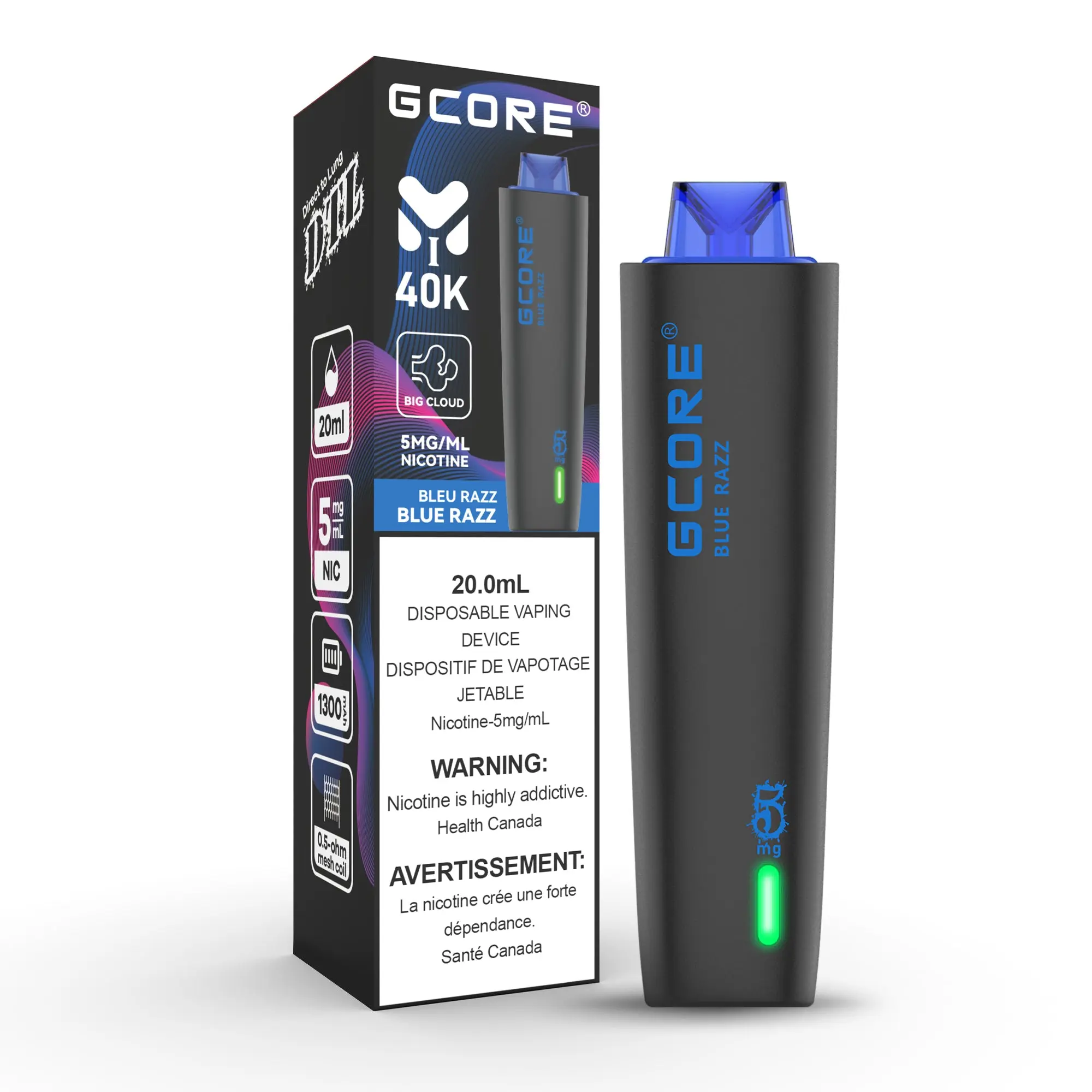 GCORE Hookah (5mg) | Vape Cloud Canada - Image 2