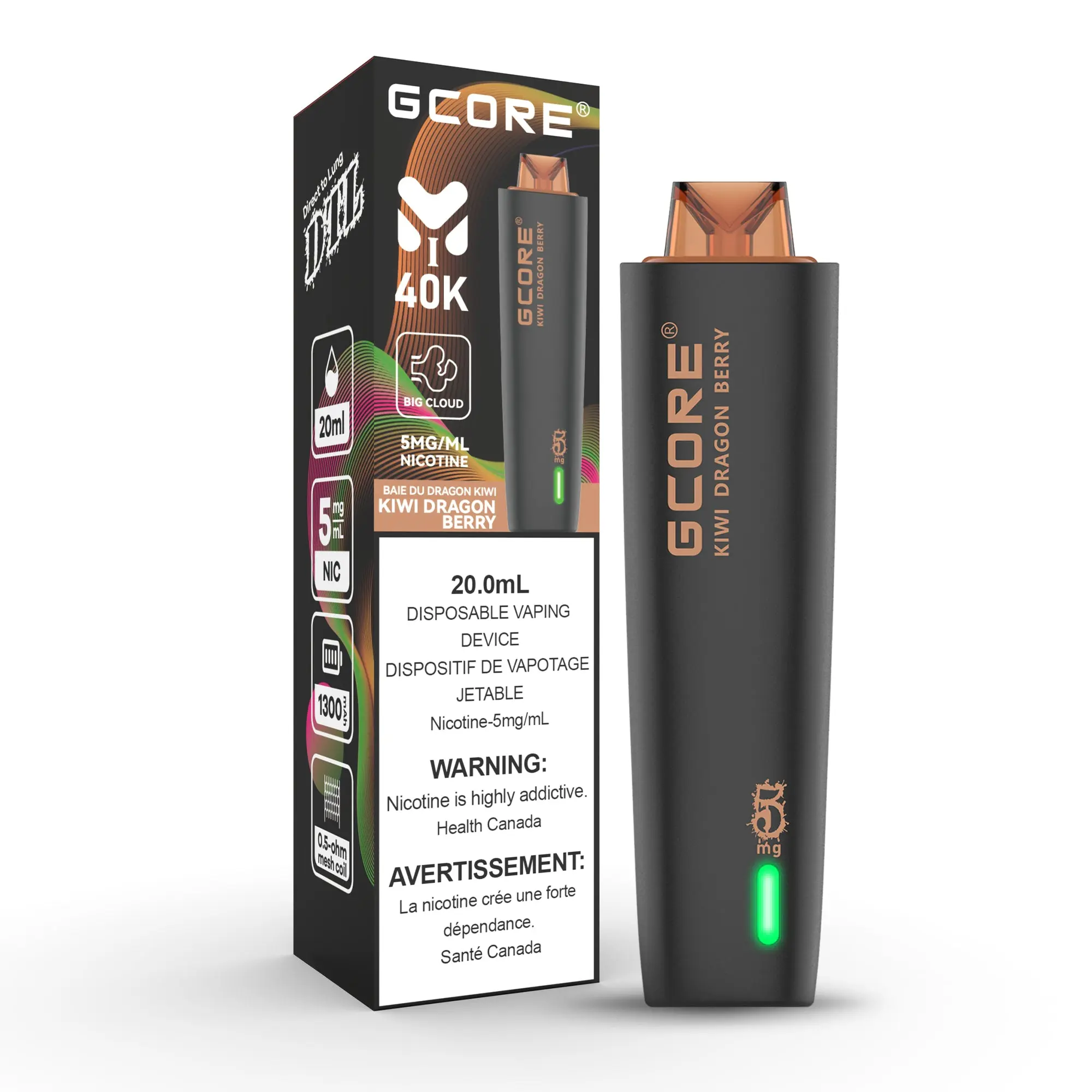 GCORE Hookah (5mg) | Vape Cloud Canada - Image 6