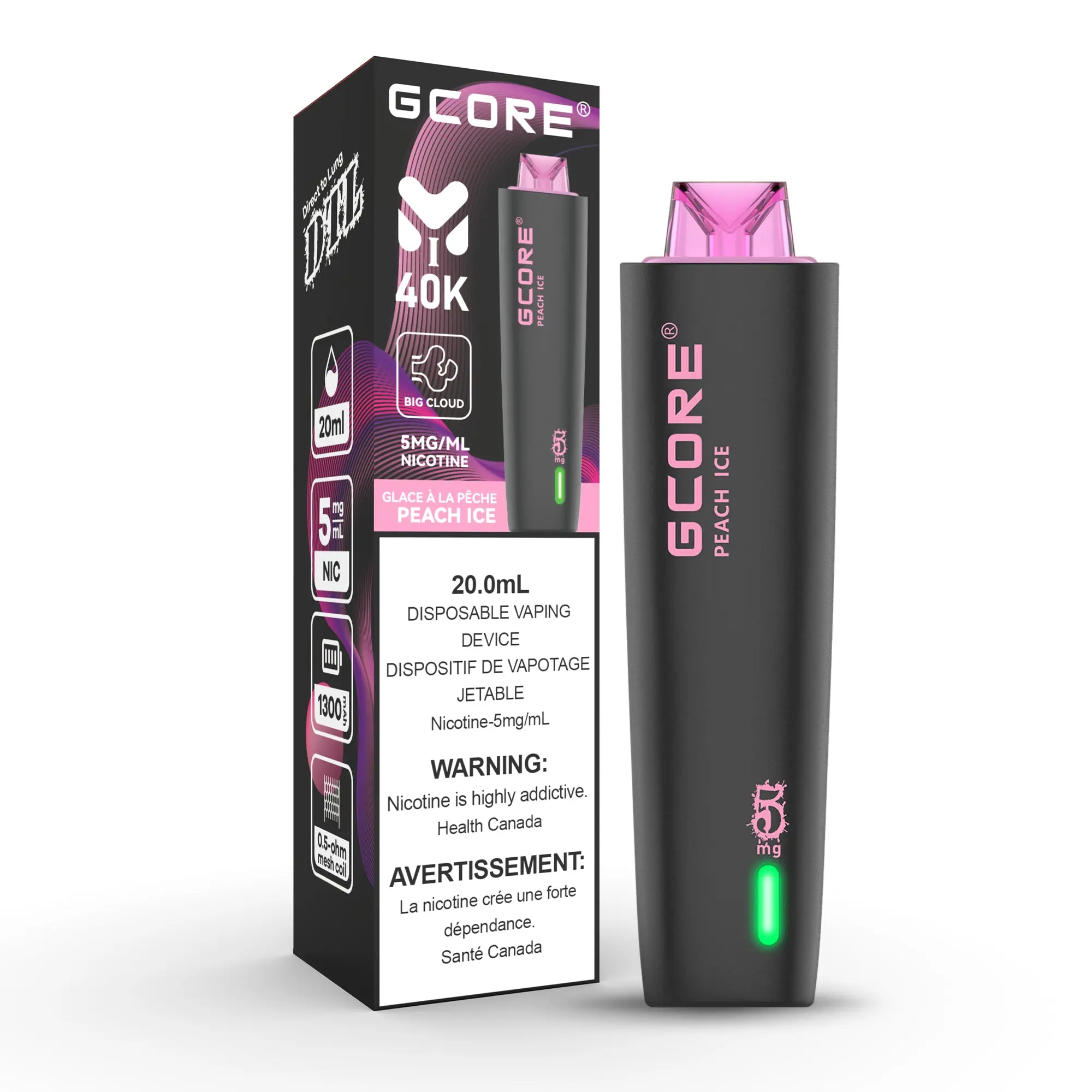 GCORE Hookah (5mg) | Vape Cloud Canada - Image 8