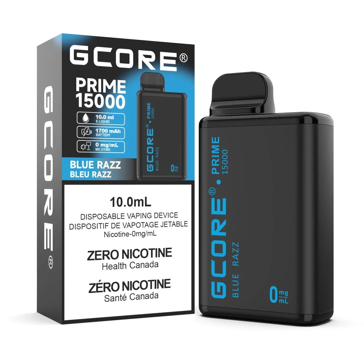 GCore Prime 15000 Nicotine Free | Vape Cloud Canada - Image 2