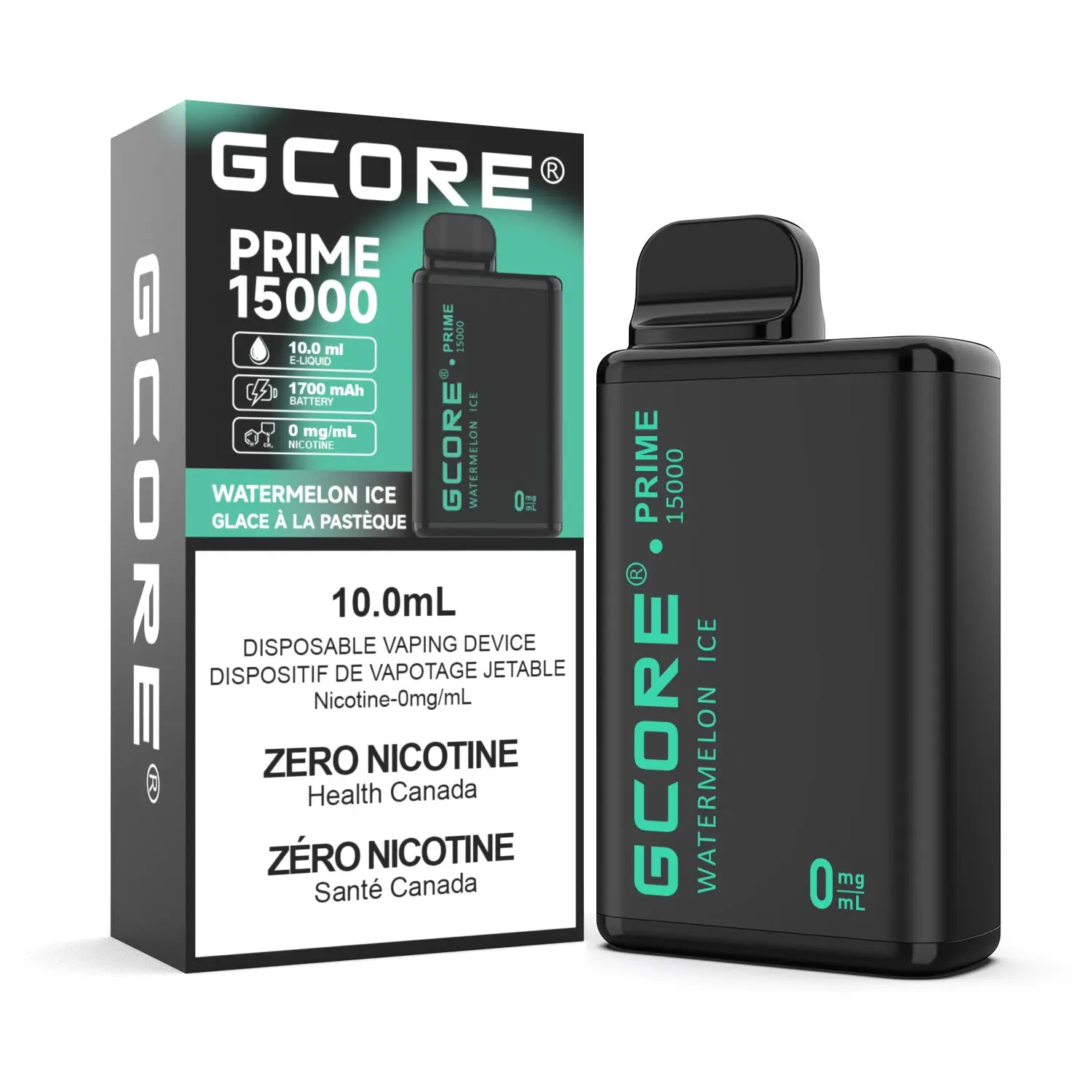 GCore Prime 15000 Nicotine Free | Vape Cloud Canada - Image 5