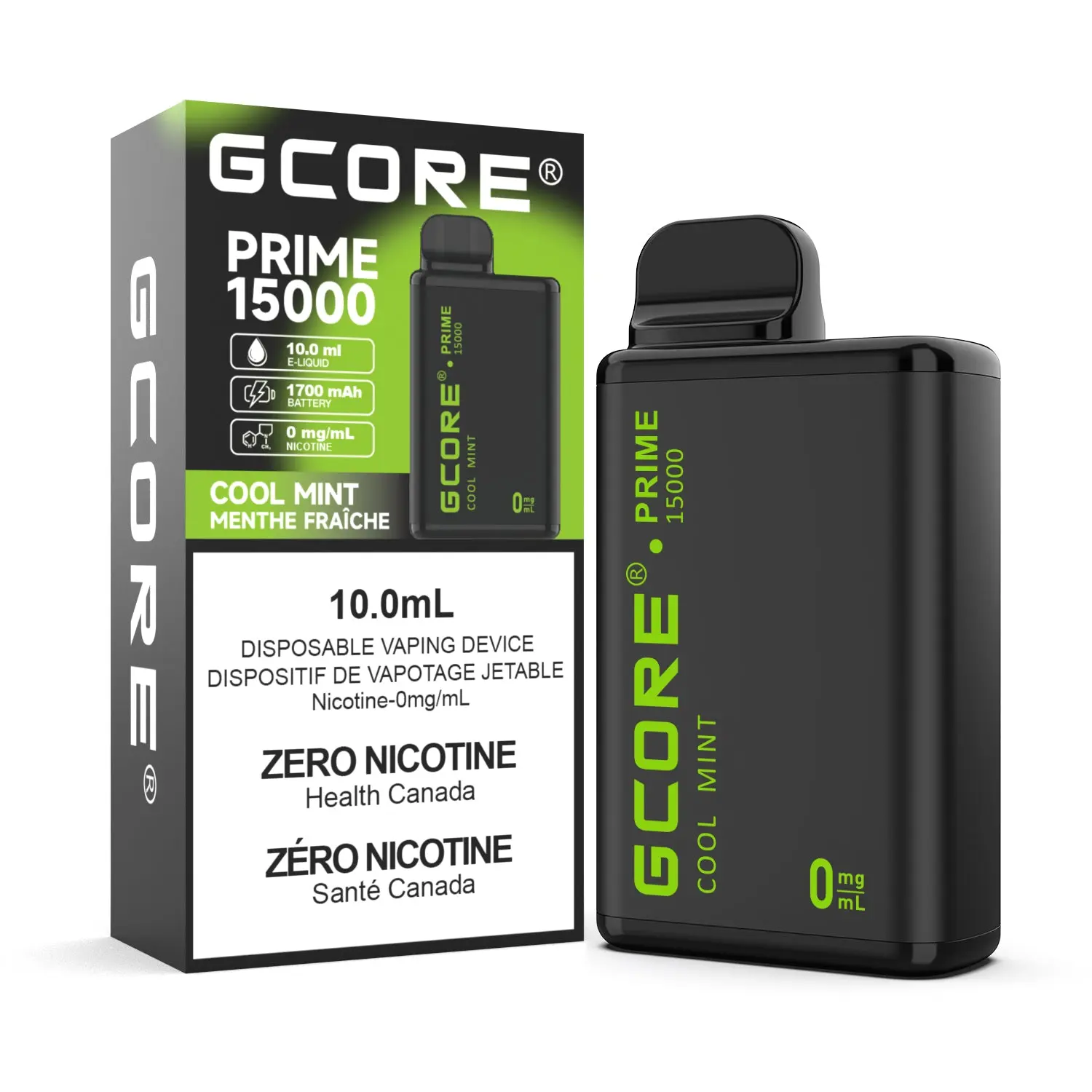 GCore Prime 15000 Nicotine Free | Vape Cloud Canada - Image 6