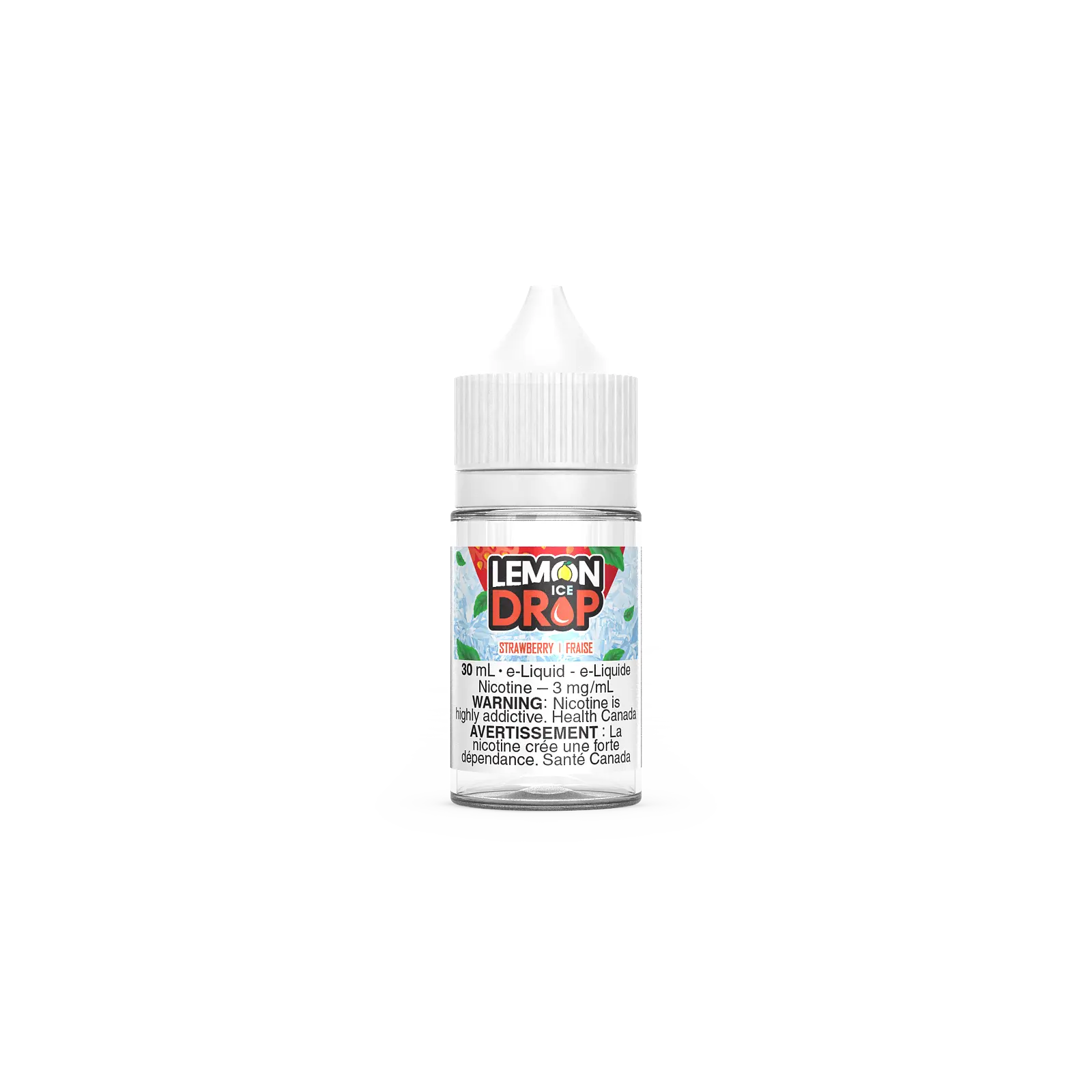 Lemon Drop Nic Salt - Strawberry ICE (30mL) | Vape Cloud Canada