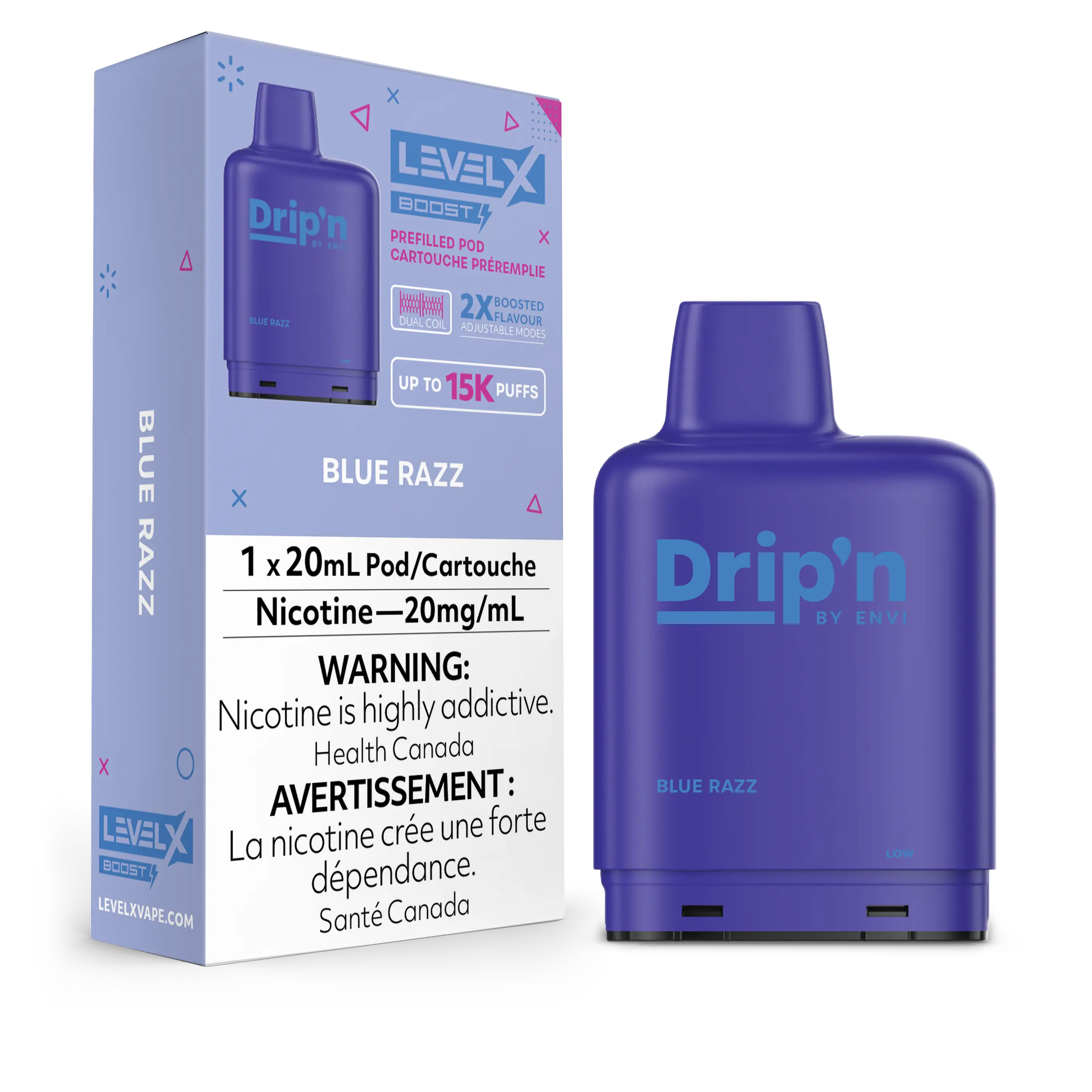 Level X Boost - Drip'n - Blue Razz | Vape Cloud Canada